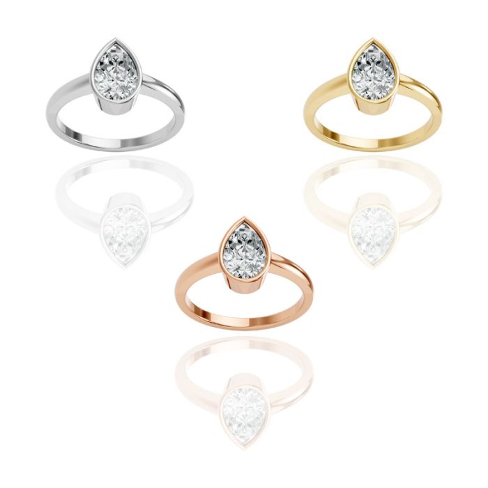 Bezel Set Solitaire Ring