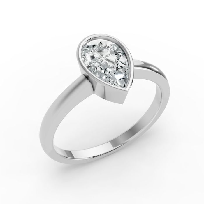 Bezel Set Solitaire Ring
