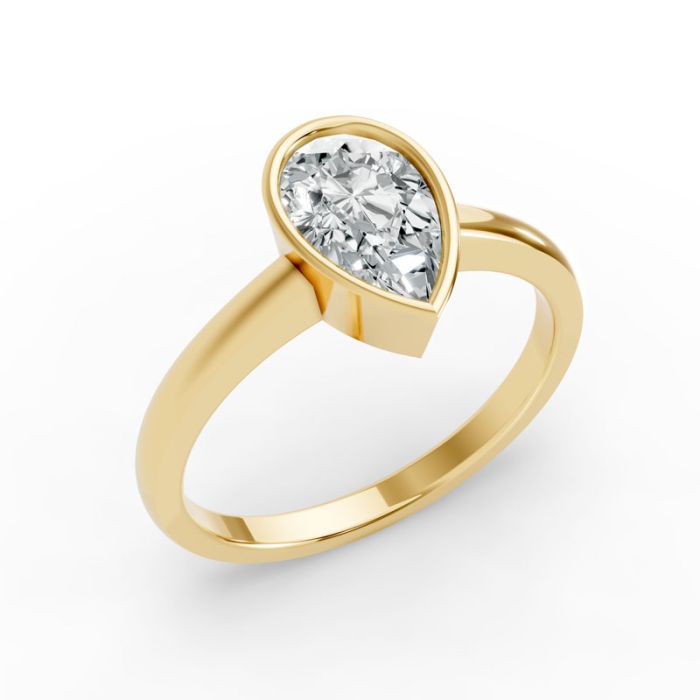 Bezel Set Solitaire Ring