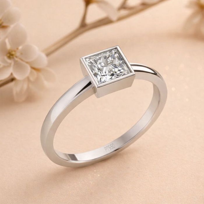 Bezel Set Solitaire Ring