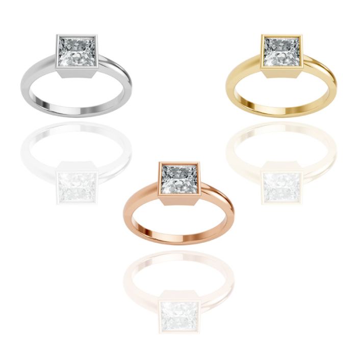 Bezel Set Solitaire Ring