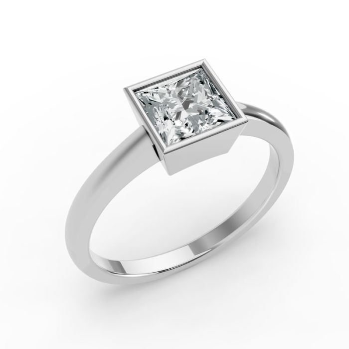 Bezel Set Solitaire Ring