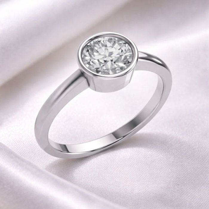 Bezel Set Solitaire Ring