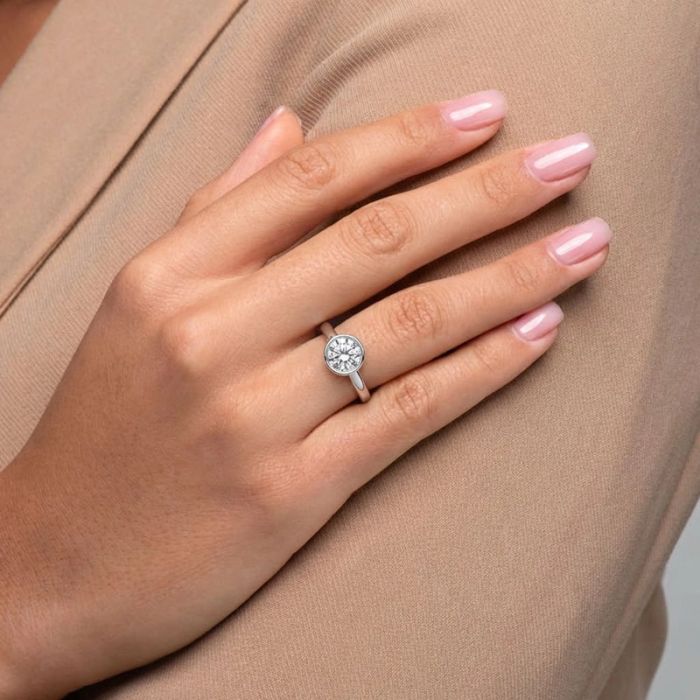 Bezel Set Solitaire Ring