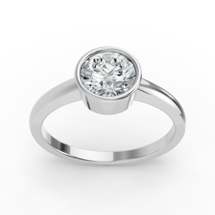 Bezel Set Solitaire Ring