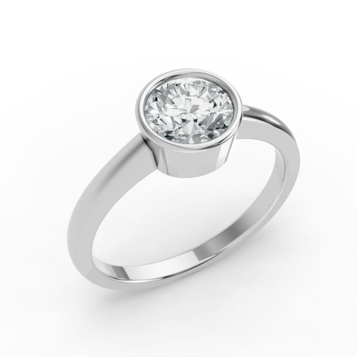 Bezel Set Solitaire Ring