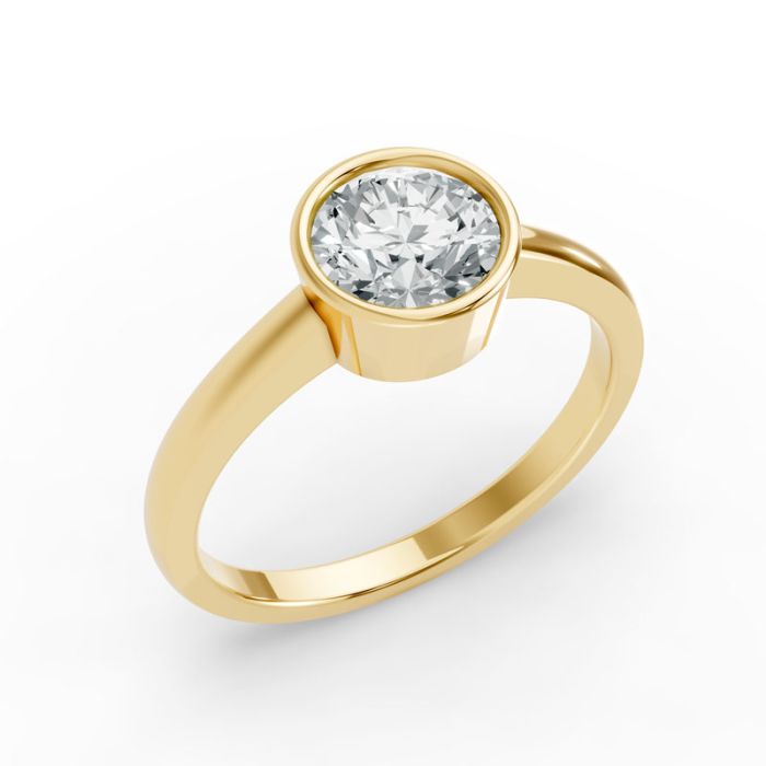 Bezel Set Solitaire Ring