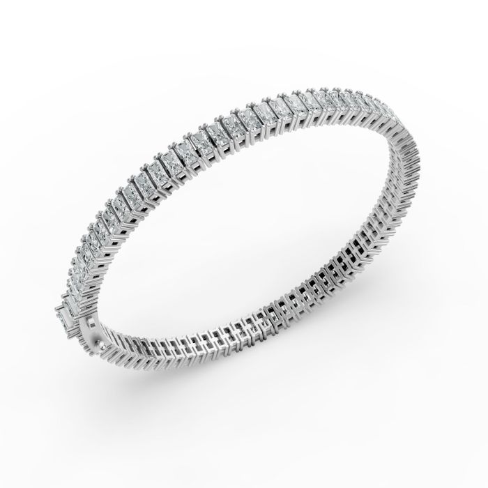 Radiant Shape Diamond Bracelets in Gold