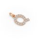 Round Shape Diamond Alphabet Collection in Gold