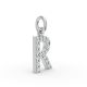 Round Shape Diamond Alphabet Collection in Gold
