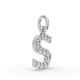 Round Shape Diamond Alphabet Collection in Gold