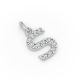 Round Shape Diamond Alphabet Collection in Gold