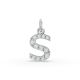 Round Shape Diamond Alphabet Collection in Gold