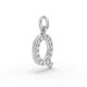 Round Shape Diamond Alphabet Collection in Gold