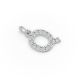 Round Shape Diamond Alphabet Collection in Gold