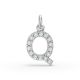 Round Shape Diamond Alphabet Collection in Gold