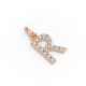 Round Shape Diamond Alphabet Collection in Gold