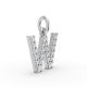 Round Shape Diamond Alphabet Collection in Gold