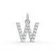 Round Shape Diamond Alphabet Collection in Gold