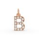 Round Shape Diamond Alphabet Collection in Gold