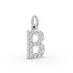 Round Shape Diamond Alphabet Collection in Gold