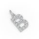 Round Shape Diamond Alphabet Collection in Gold