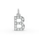 Round Shape Diamond Alphabet Collection in Gold