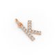 Round Shape Diamond Alphabet Collection in Gold