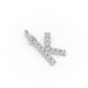 Round Shape Diamond Alphabet Collection in Gold