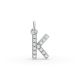 Round Shape Diamond Alphabet Collection in Gold