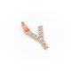 Round Shape Diamond Alphabet Collection in Gold