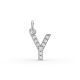 Round Shape Diamond Alphabet Collection in Gold