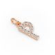 Round Shape Diamond Alphabet Collection in Gold