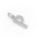 Round Shape Diamond Alphabet Collection in Gold