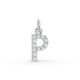 Round Shape Diamond Alphabet Collection in Gold