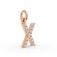 Round Shape Diamond Alphabet Collection in Gold