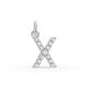 Round Shape Diamond Alphabet Collection in Gold