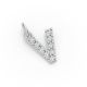 Round Shape Diamond Alphabet Collection in Gold