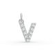 Round Shape Diamond Alphabet Collection in Gold