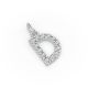 Round Shape Diamond Alphabet Collection in Gold