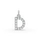 Round Shape Diamond Alphabet Collection in Gold