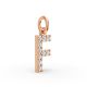 Round Shape Diamond Alphabet Collection in Gold