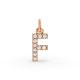 Round Shape Diamond Alphabet Collection in Gold