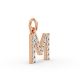 Round Shape Diamond Alphabet Collection in Gold