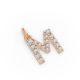 Round Shape Diamond Alphabet Collection in Gold