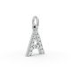 Round Shape Diamond Alphabet Collection in Gold