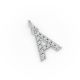 Round Shape Diamond Alphabet Collection in Gold
