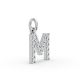 Round Shape Diamond Alphabet Collection in Gold