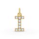 Round Shape Diamond Alphabet Collection in Gold