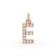 Round Shape Diamond Alphabet Collection in Gold